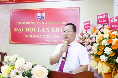 Đại hội Chi bộ Trường THCS- THPT Chu Văn An nhiệm kỳ 2025 – 2030