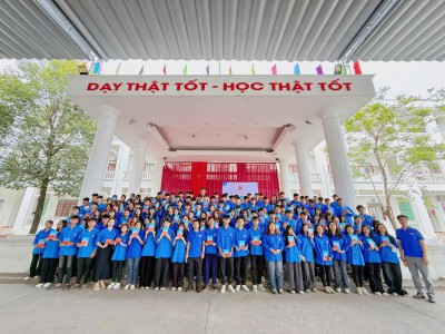 LỄ KẾT NẠP ĐOÀN VIÊN CHÀO MỪNG 95 NĂM THÀNH LẬP  ĐOÀN TNCS HỒ CHÍ MINH (26/3/1931 – 26/3/2026)